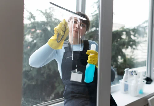 Nettoyage de vitres intérieures et extérieures à Lémeré